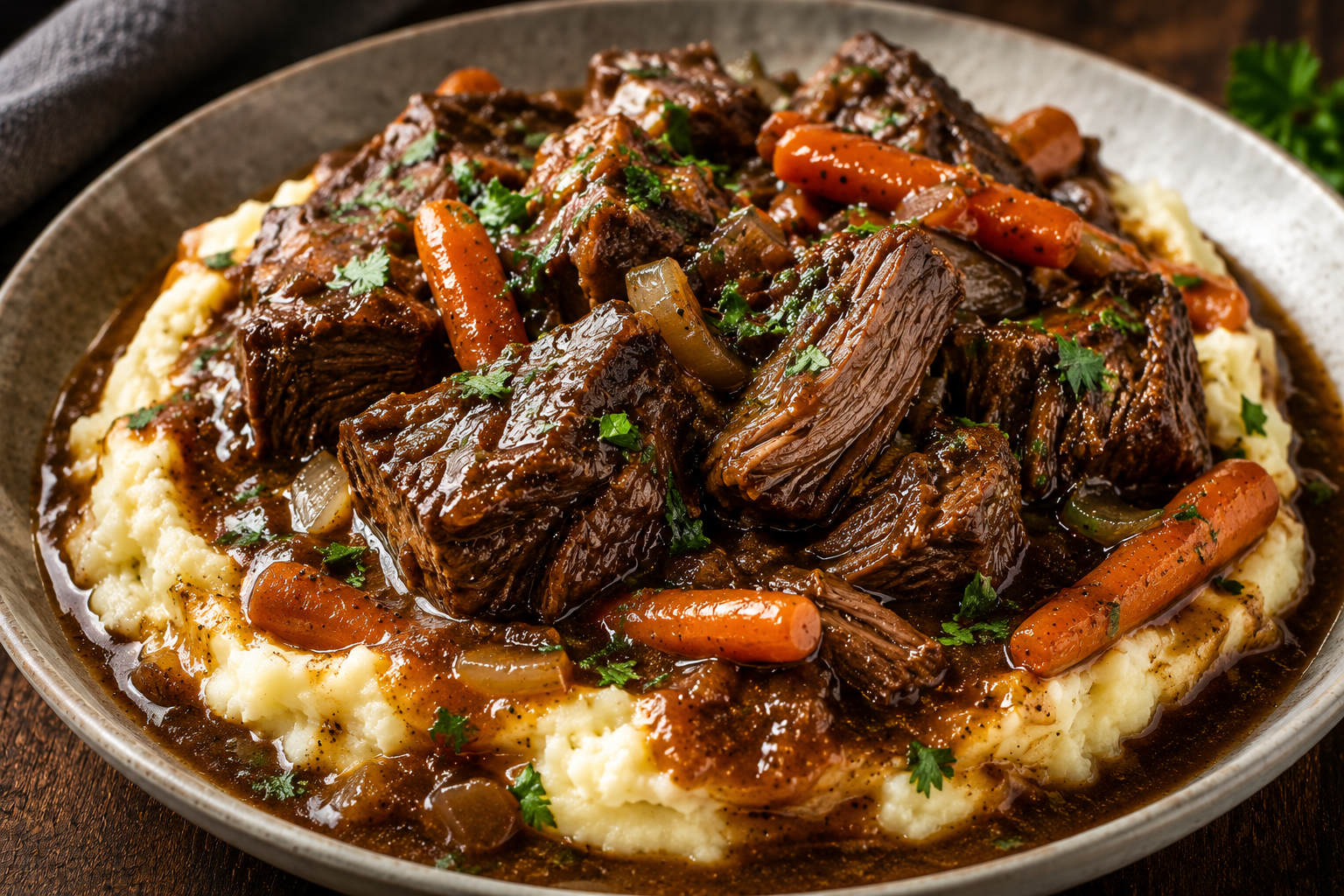 "Mommas" Style Braised Beef