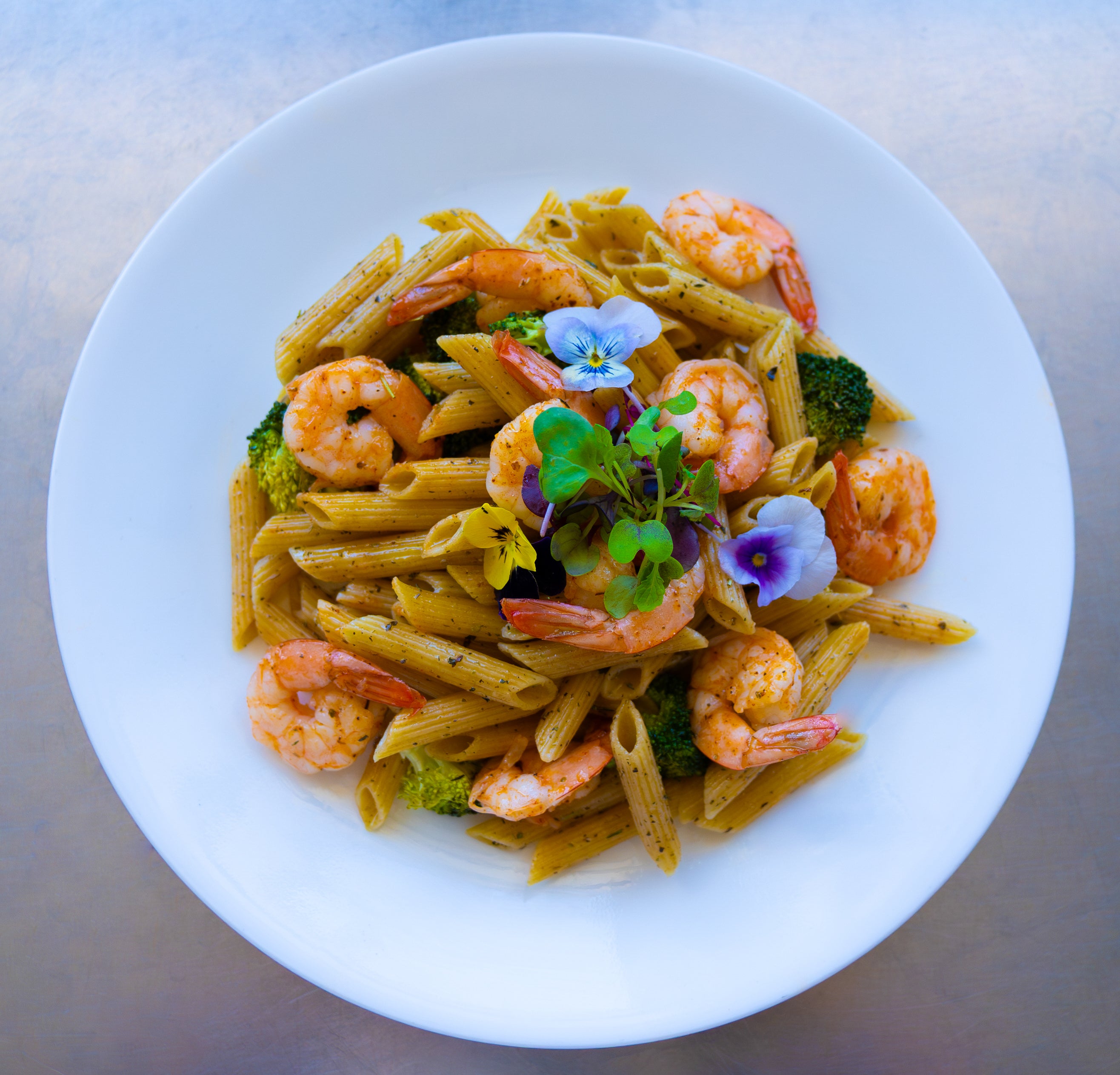 Seasoned Shrimp Pasta